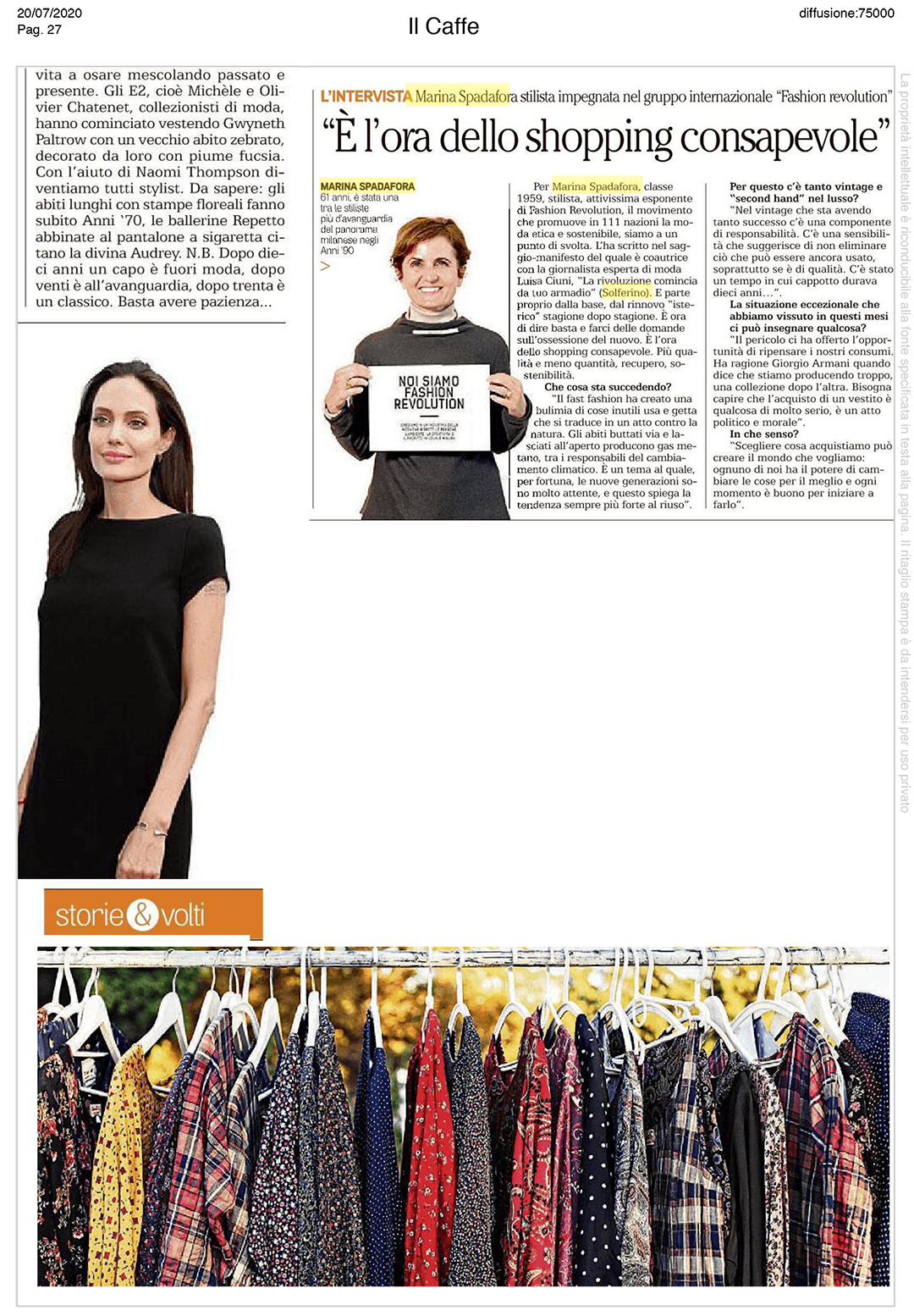 articolo su marina spadafora e la moda etica